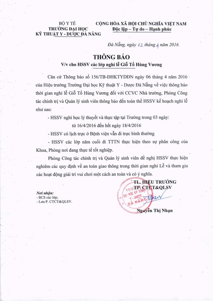 THONG BAO NGHI LE_12042016